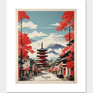 Okayama Japan Travel Vintage Tourism Poster Posters and Art